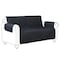 Cover Bonanza Indoor Loveseat Slipcover, Black/Charcoal, 54"Wx21"Dx25"H 51-001-013801-EC - alternate 1